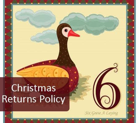Christmas day6 returns policy