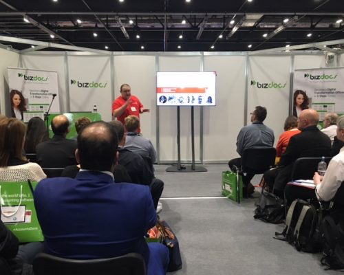 Whitefish Marketing holding a presentation at The Accountex Show