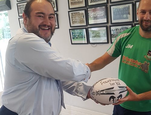 Whitefish Marketing Sponsor Folkestone Rugby Club banner