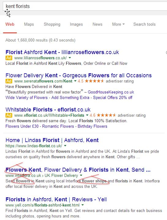 how meta descriptions are shown in search results