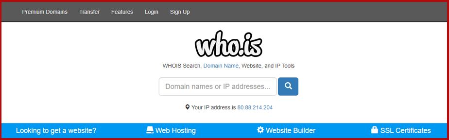 whois